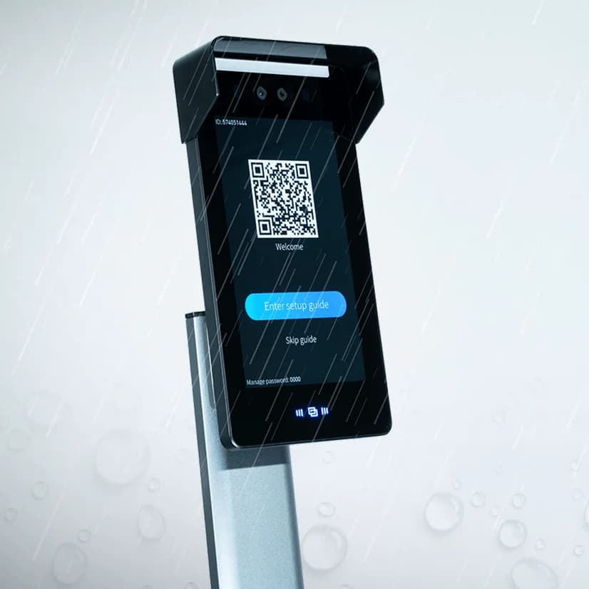 M7 เครื่องสแกนใบหน้า MAX-SOLUTION กันน้ำ IP65 ติดตั้งกลางแจ้ง