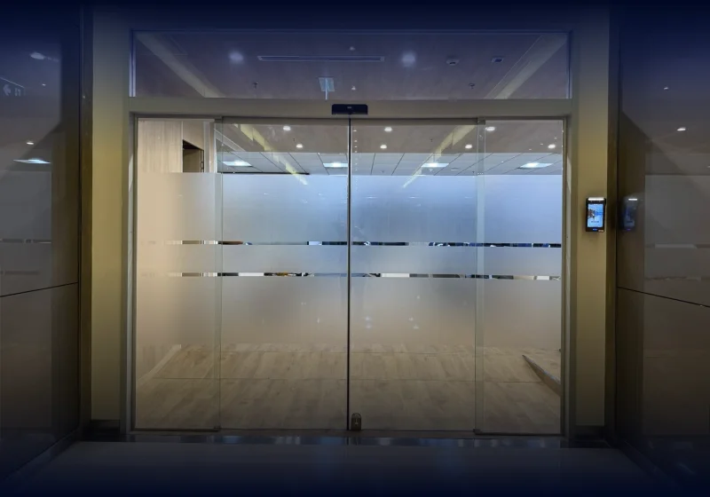 ติดตั้งประตูอัตโนมัติอาคารสำนักงาน